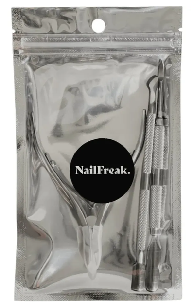Zestaw do manicure NailFreak Nipper & Pusher 3 elementy (5712568003922) - obraz 2