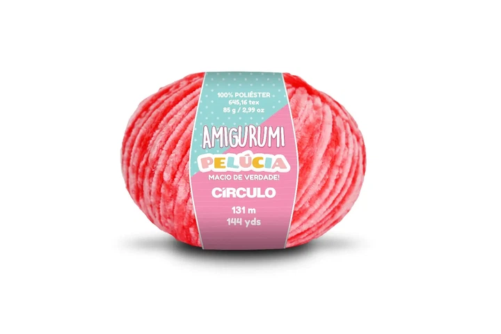 3334 AMIGURUMI PELUCIA пряжа (100% поліестер, 85гр. 131м. ), рожевий - Фото 1 3334 AMIGURUMI PELUCIA пряжа (100% поліестер, 85гр. 131м. ), рожевий - изображение 1