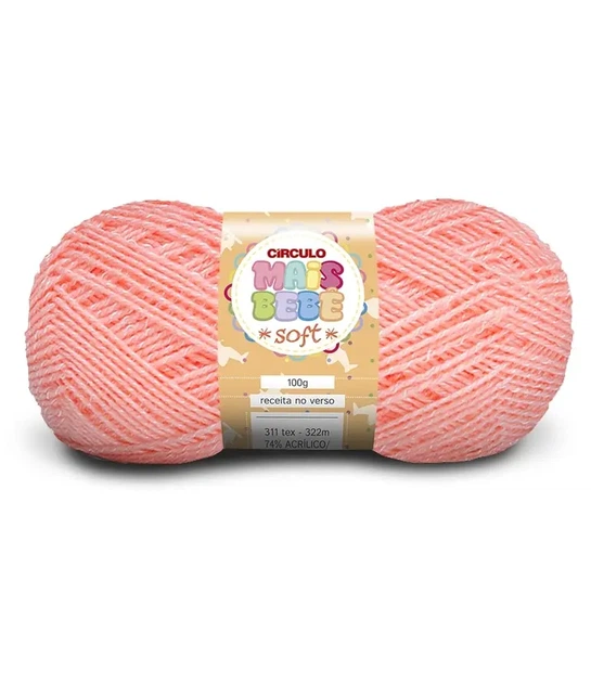 214 MAIS BEBE SOFT пряжа (74% акрил, 26% віскоза, 100гр. 322м ), рожевий - Фото 1 214 MAIS BEBE SOFT пряжа (74% акрил, 26% віскоза, 100гр. 322м ), рожевий - изображение 1