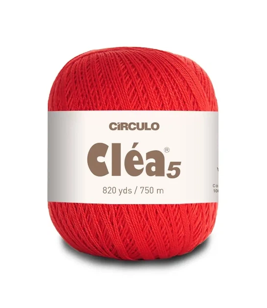 3583 CLEA 5 пряжа(100% мерс.бавовна, 151гр. 750м. ), червоний - Фото 1 3583 CLEA 5 пряжа(100% мерс.бавовна, 151гр. 750м. ), червоний - изображение 1