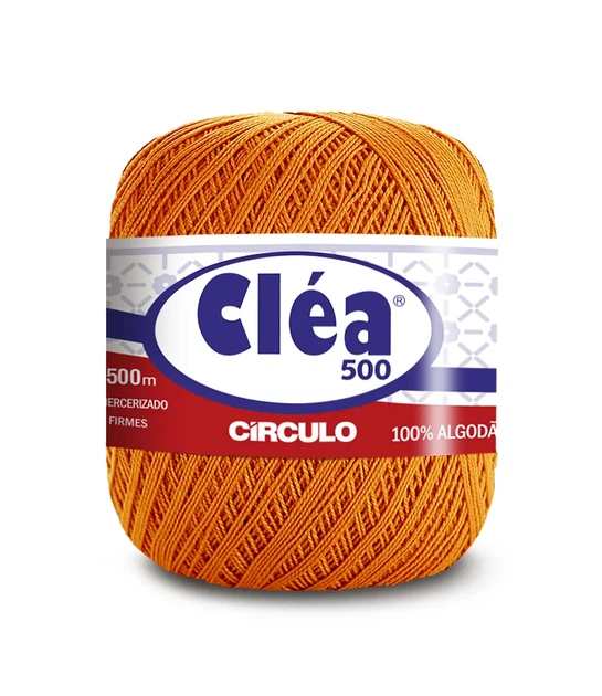 4131 CLEA 500 пряжа (100% мерс.бавовна, 76гр. 500м. ), жовтогарячий - Фото 1 4131 CLEA 500 пряжа (100% мерс.бавовна, 76гр. 500м. ), жовтогарячий - изображение 1