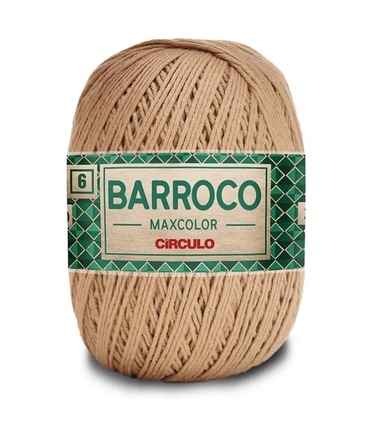 7625 BARROCO MAXCOLOR 6 пряжа (100% бавовна, 200гр. 226м), бежевий - Фото 1 7625 BARROCO MAXCOLOR 6 пряжа (100% бавовна, 200гр. 226м), бежевий - изображение 1