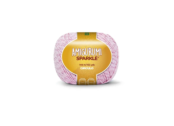 3077 AMIGURUMI SPARKLE пряжа (98% бавовна, 2% металік 80 г.149 м.), рожевий - Фото 1 3077 AMIGURUMI SPARKLE пряжа (98% бавовна, 2% металік 80 г.149 м.), рожевий - изображение 1