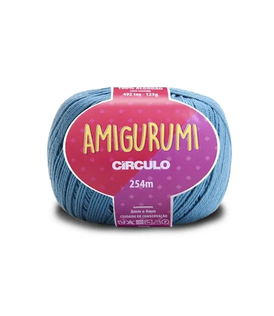 2930 AMIGURUMI пряжа (100% мерс.бавовна, 125гр. 254м), блакитний - Фото 1 2930 AMIGURUMI пряжа (100% мерс.бавовна, 125гр. 254м), блакитний - изображение 1