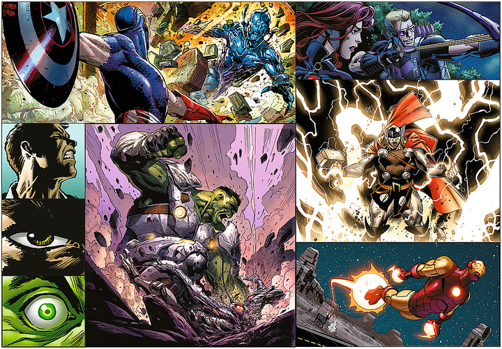 Пазли Trefl Marvel The Avengers Героїчні дні 4x250 елементів 13309 (5900511133097) - зображення 6