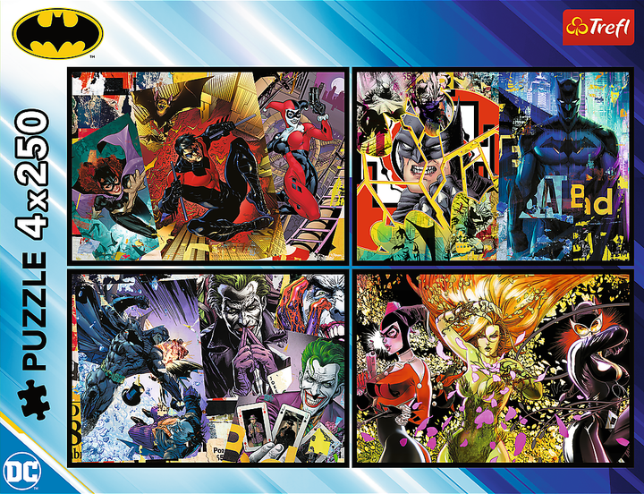 Пазли Trefl DC Batman Бетмен в дії 4x250 елементів 13310 (5900511133103) - зображення 2