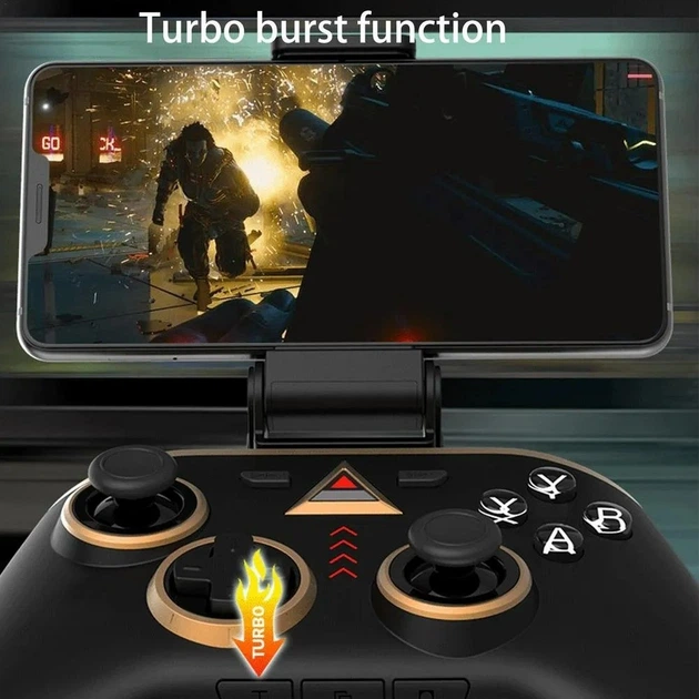 Бездротовий джойстик геймпад iPega PG-9097 Bluetooth для смартфону на Android Андроїд TV Box Black - зображення 8