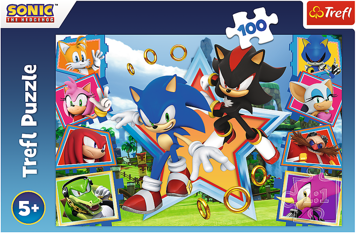 Пазл Trefl Sonic Встречайте Соника 100 элементов (5900511164657) - изображение 3