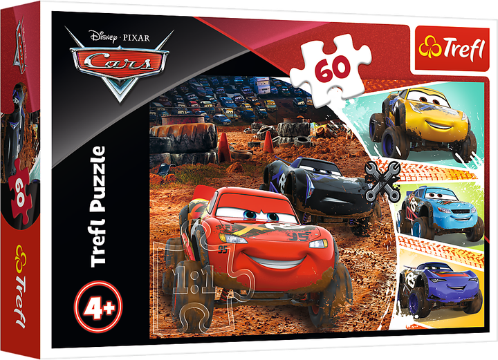 Пазл Trefl Cars Молния Маккуин с друзьями 60 элементов (5900511173277) - Фото 1 Пазл Trefl Cars Молния Маккуин с друзьями 60 элементов (5900511173277) - изображение 1