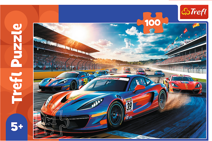 Пазл Trefl Швидкий гонщик 100 елементів 17403 (5900511174038) - зображення 2