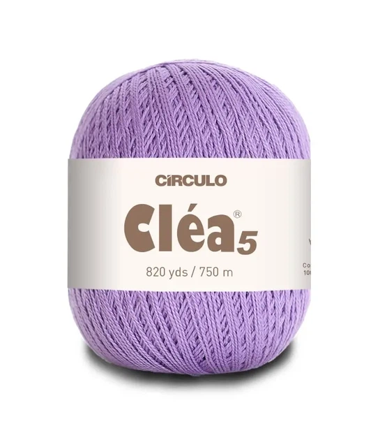 6399 CLEA 5 пряжа(100% мерс.бавовна, 151гр. 750м. ), фіолетовий/бузковий - Фото 1 6399 CLEA 5 пряжа(100% мерс.бавовна, 151гр. 750м. ), фіолетовий/бузковий - изображение 1