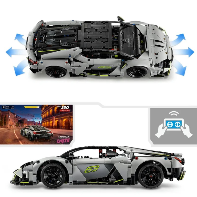 Zestaw klocków LEGO Technic Supersamochód Lamborghini Revuelto 1135 elementów 42214 (5702017816371) - obraz 4
