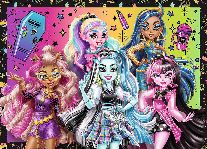 Пазли 4в1 Trefl Monster High Напружений день у Монстр Хай 35+48+54+70 елементів 34655 (5900511346558) - зображення 2