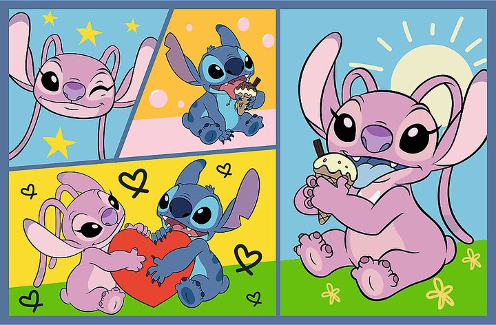 Пазлы Trefl Lilo & Stitch Со Стичем не скучно 2х70 элементов (5900511344448) - изображение 2