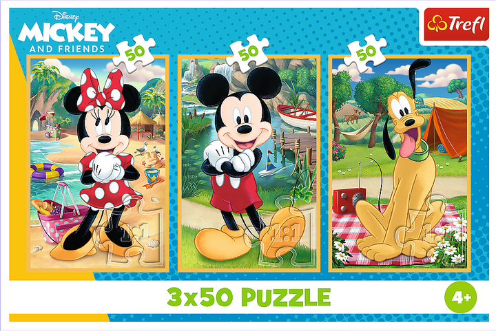 Пазлы Trefl Mickey & friends Мышь на празднике 3х50 элементов (5900511348811) - изображение 5