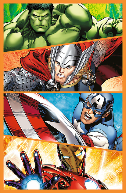 Пазлы Trefl Marvel The Avengers Дни, наполненные действиями 3х80 элементов (5900511348835) - изображение 4
