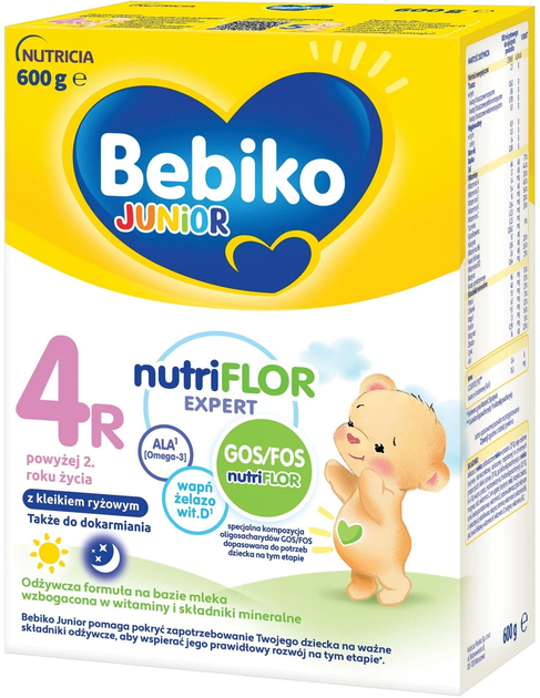 Молочна суха суміш Bebiko Junior NutriFlor Expert 4R 600 г (5900852921384) - зображення 1