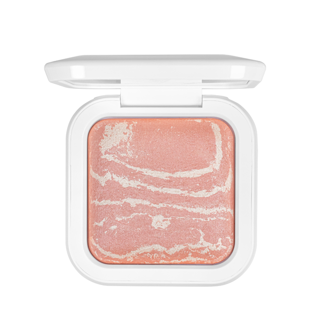 Рум'яна запечені перламутрові Bogenia Match Radiant Baked Blush (BG633), 002 Теракотові мармурові - зображення 4