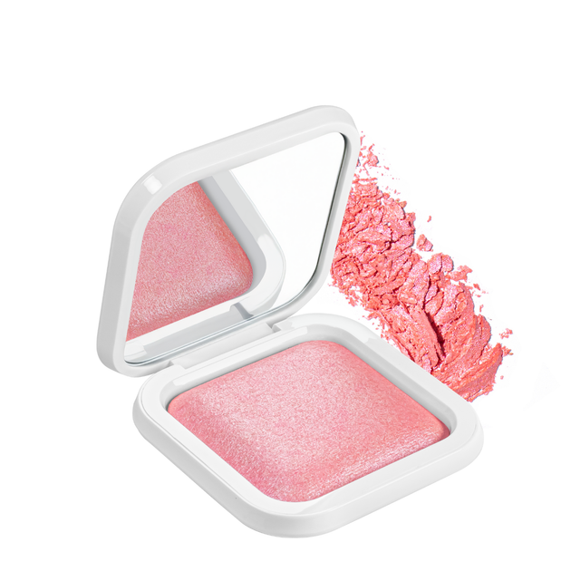 Румяна запеченные перламутровые Bogenia Match Radiant Baked Blush (BG633), 004 Розовые - Фото 3 Румяна запеченные перламутровые Bogenia Match Radiant Baked Blush (BG633), 004 Розовые - изображение 3