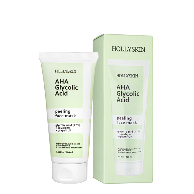 Маска для обличчя Hollyskin Glycolic AHA Acid із гліколевою кислотою - Фото 1 Маска для обличчя Hollyskin Glycolic AHA Acid із гліколевою кислотою - зображення 1