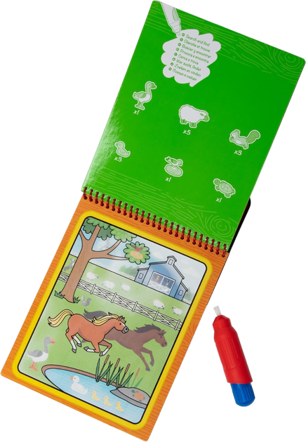 Водна розмальовка Melissa & Doug Water WOW! Ферма (681147005396) - зображення 3