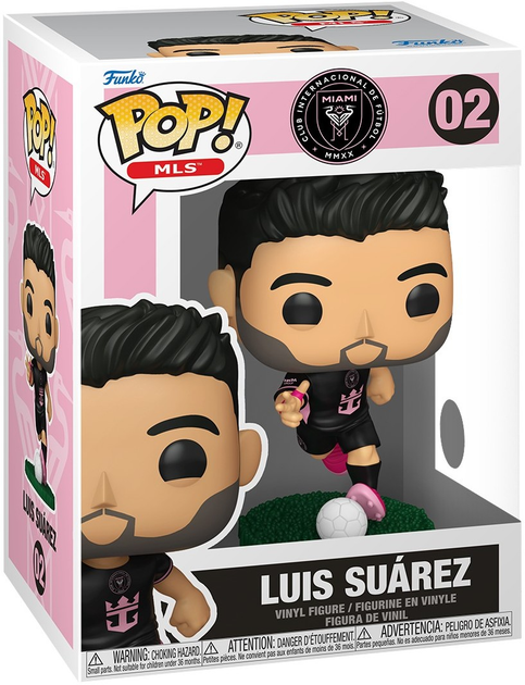 Ігрова фігурка Funko POP MLS: Inter Miami - Luis Suarez (5908305249894) - зображення 1