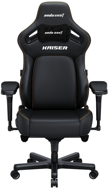 Fotel gamingowy Anda Seat Kaiser 4 XL Elegant Black (AD12YDDC-XLL-20-B-PV/C) - obraz 1