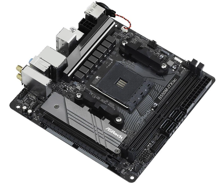 Материнська плата AsRock B550M-ITX/AC (B550M-ITX/AC) (Socket AM4