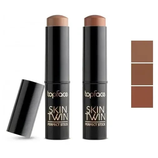 Topface Skin Twin Perfect Stick Contour, Контуринг-стик для лица № 02 Top Chic Бежевый - изображение 2