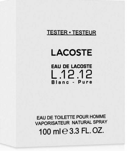 Lacoste Eau De L.12.12 Blanc Туалетна вода, 100 мл Тестер - зображення 2