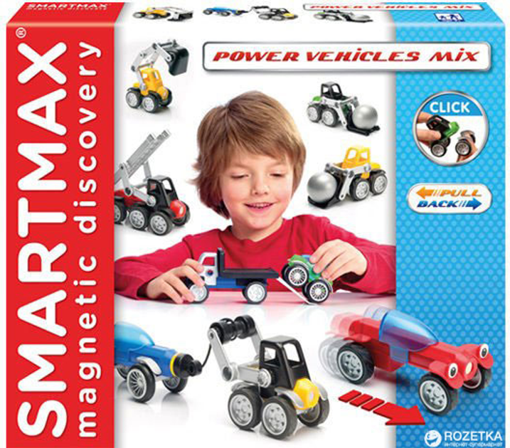 Игровой набор для конструирования SmartMax Мощные машины (микс) (SMX ...