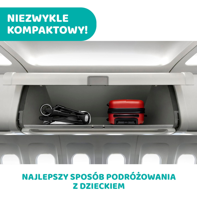 Прогулянкова коляска дитяча Chicco We Чорна (8058664139668) - зображення 6