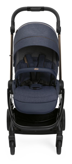 Прогулянкова коляска дитяча Chicco One4Ever Denim Shine Темно-синя (8058664176809) - зображення 2