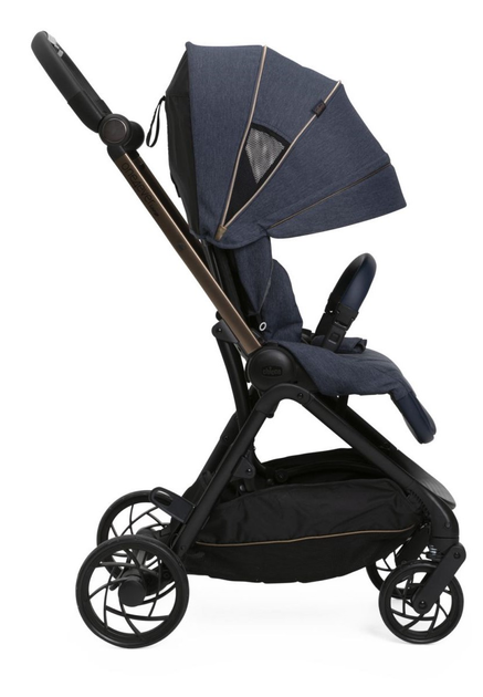 Прогулянкова коляска дитяча Chicco One4Ever Denim Shine Темно-синя (8058664176809) - зображення 6