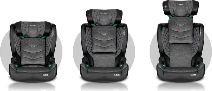Fotelik samochodowy Nukido Louis Black-Grey (5903890619121) - obraz 8