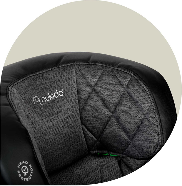 Fotelik samochodowy Nukido Louis Black-Grey (5903890619121) - obraz 14