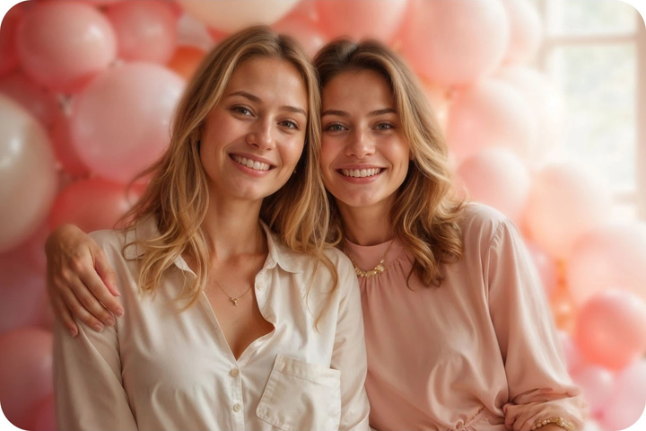 Butla z helem Ricokids 0.2 m³ z balonami i wstążką Pink (5903890626457) - obraz 5