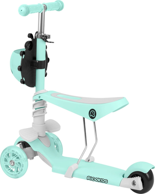 Hulajnoga dziecięca RICOKIDS Buggy trójkołowa Mint (5903890611644) - obraz 5