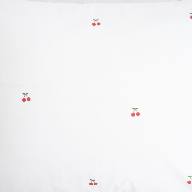 Komplet pościeli Homla Cherrine Jednoosobowe Poszewka na pościel 140 x 200 cm + 1 poszewka na poduszkę 50 x 60 cm bawełniany w wiśnie (5904183879628) - obraz 3