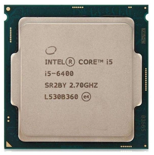 Процессор s1151 Intel Core i5-6400 2.7-3.3GHz 4/4 6MB DDR3L 1333-1600 DDR4 1866-2133 HD Graph. 530 65W б/у - Фото 1 Процессор s1151 Intel Core i5-6400 2.7-3.3GHz 4/4 6MB DDR3L 1333-1600 DDR4 1866-2133 HD Graph. 530 65W б/у - изображение 1