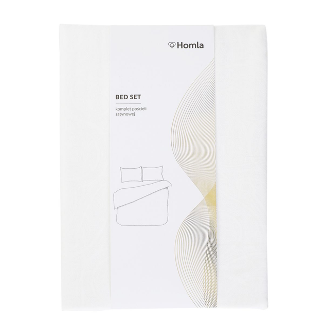 Komplet pościeli Homla Hindi King Size satynowy Ecru 220 x 200 cm (5902869942710) - obraz 6