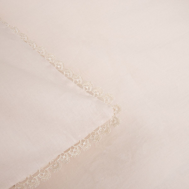 Komplet pościeli Homla Nerinia Półtorej Poszewka na pościel 160 x 200 cm + 2 poszewki na poduszki 70 x 80 cm bawełniany Beżowy (5906496725142) - obraz 3