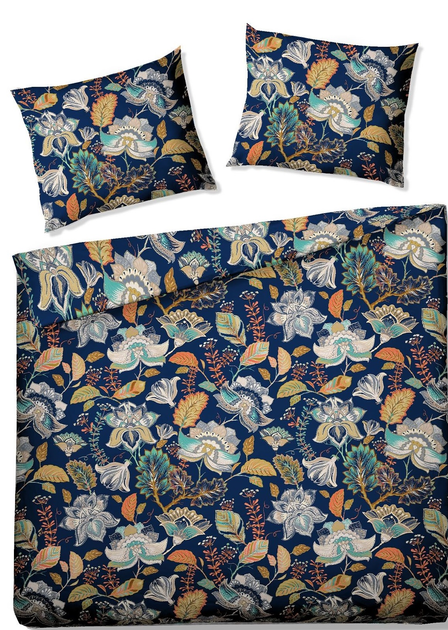 Komplet pościeli Homla Otamo King Size mikrofibra w liście i kwiaty 200 x 220 cm (5902869976111) - obraz 6