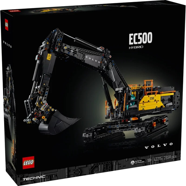 Zestaw klocków LEGO Technic Koparka Volvo EC500 Hybrid 2359 elementów 42215 (5702017816388) - obraz 1
