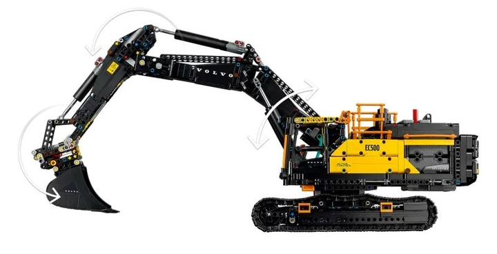 Zestaw klocków LEGO Technic Koparka Volvo EC500 Hybrid 2359 elementów 42215 (5702017816388) - obraz 4