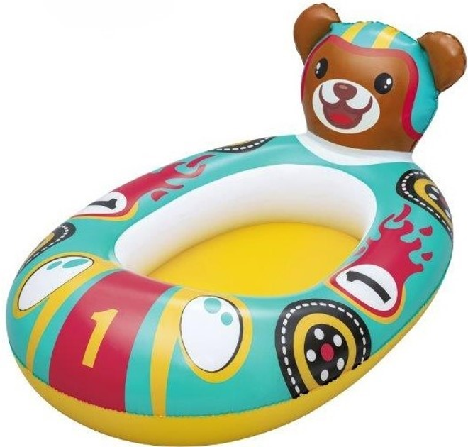Łódka do pływania Bestway 34170 Miś 109 x 69 cm (6941607327807) - obraz 1