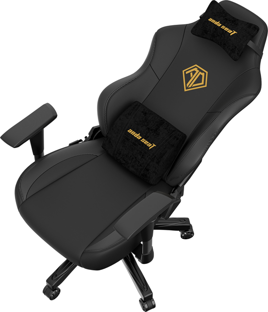 Fotel gamingowy Anda Seat Phantom 3 Size L Black & Gold (AD18Y-06-B-PV/C) - obraz 16