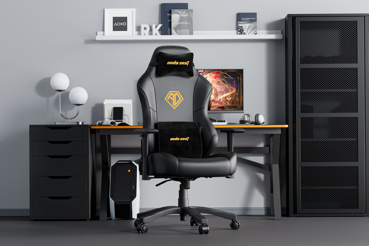 Fotel gamingowy Anda Seat Phantom 3 Size L Black & Gold (AD18Y-06-B-PV/C) - obraz 20