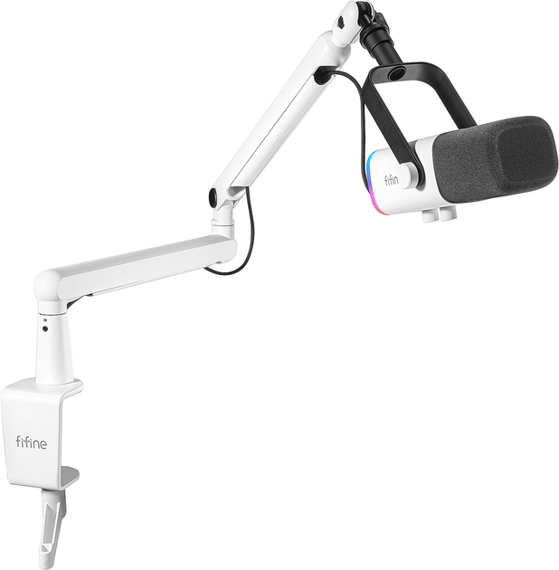 Мікрофон динамічний Fifine TAM8W USB/XLR White - зображення 3