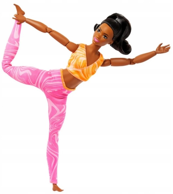 Lalka Barbie Made to Move Czarne włosy (0194735176748) - obraz 5